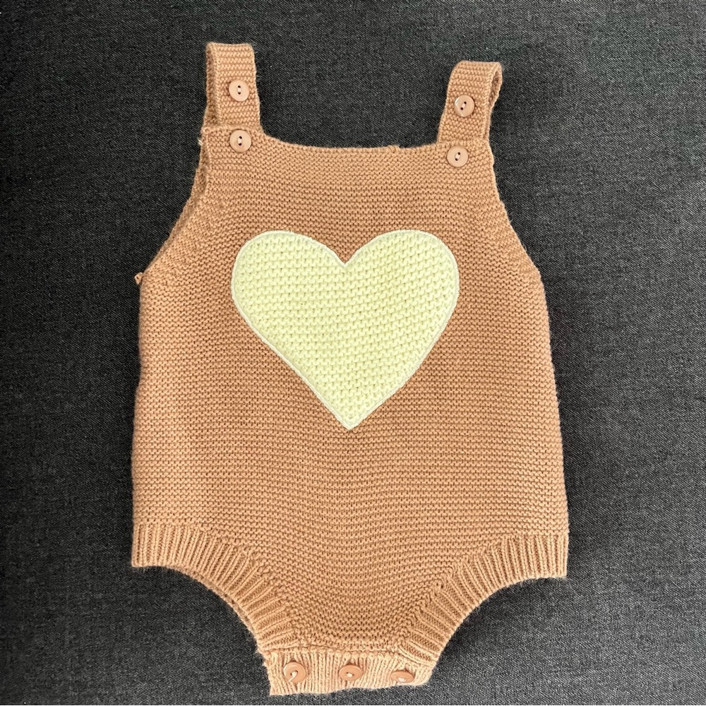 Baby girl Heart romper.
